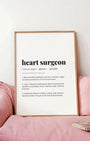 Definition Poster of Heart Surgeon on Gallery White background