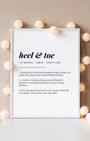 Definition Poster of Heel & Toe on Gallery White background