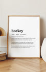 Definition Poster of Hockey on Gallery White background