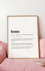 Definition Poster of Home on Gallery White background