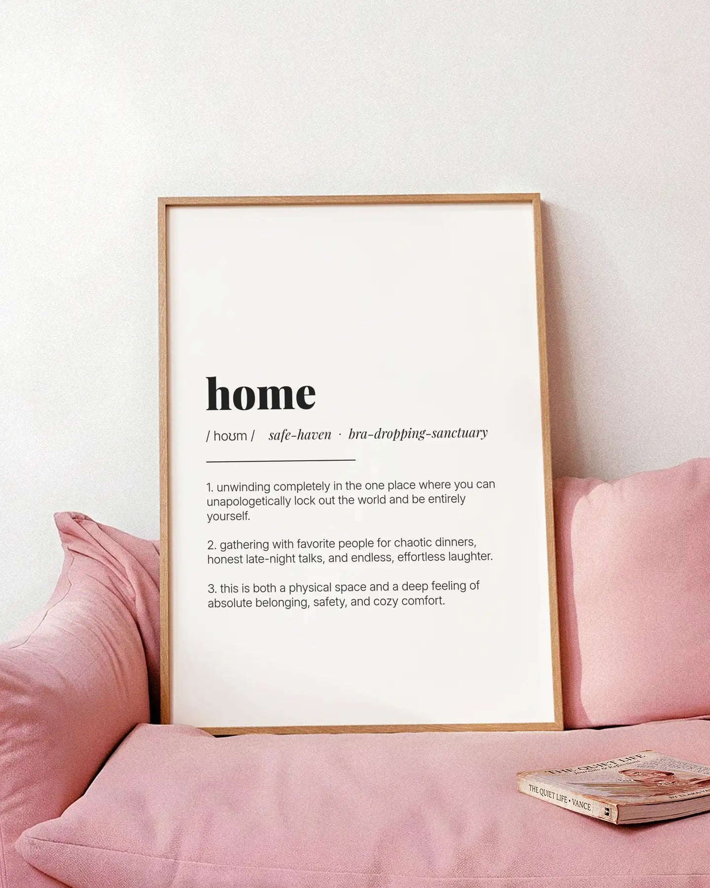 Definition Poster of Home on Gallery White background