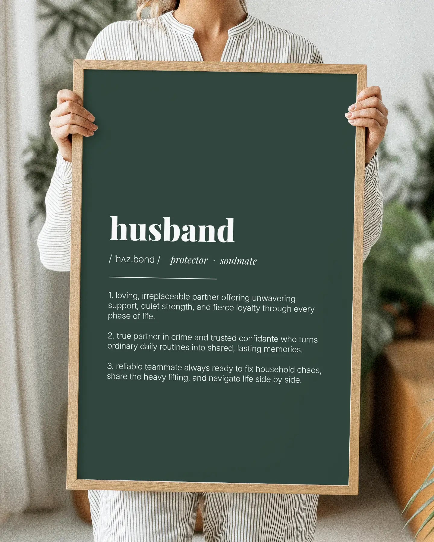 Definition Poster of Husband on Emerald background