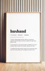 Definition Poster of Husband on Gallery White background