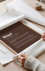 Definition Poster of Ikigai on Espresso background