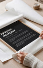 Definition Poster of Interior<br />Designer on Midnight Ink background