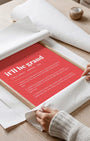 Definition Poster of it’ll be grand on Strawberry background