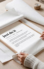 Definition Poster of Just Do It on Gallery White background