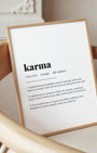 Definition Poster of Karma on Gallery White background