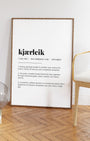 Definition Poster of Kjærleik on Gallery White background