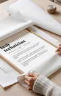 Definition Poster of Lash<br />Technician on Gallery White background