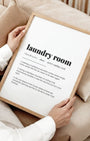 Definition Poster of Laundry Room on Gallery White background