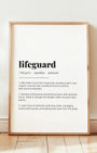 Definition Poster of Lifeguard on Gallery White background