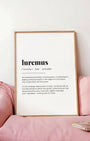 Definition Poster of Luremus on Gallery White background