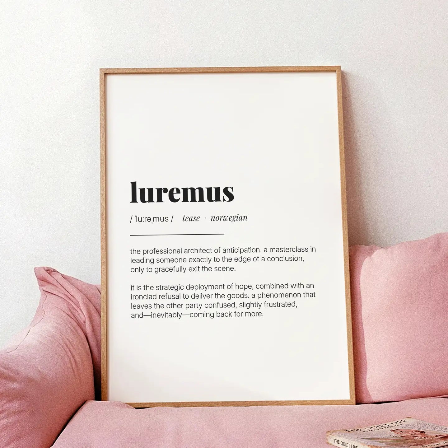 Definition Poster of Luremus on Gallery White background