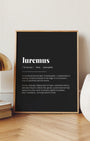 Definition Poster of Luremus on Midnight Ink background