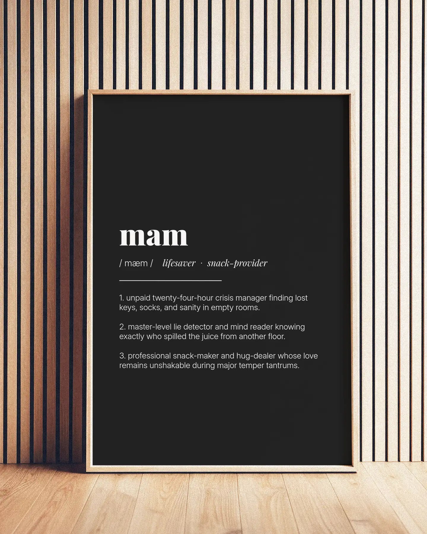 Definition Poster of Mam on Midnight Ink background