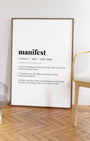 Definition Poster of Manifest on Gallery White background