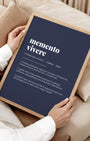 Definition Poster of Memento<br />Vivere on Deep Navy background