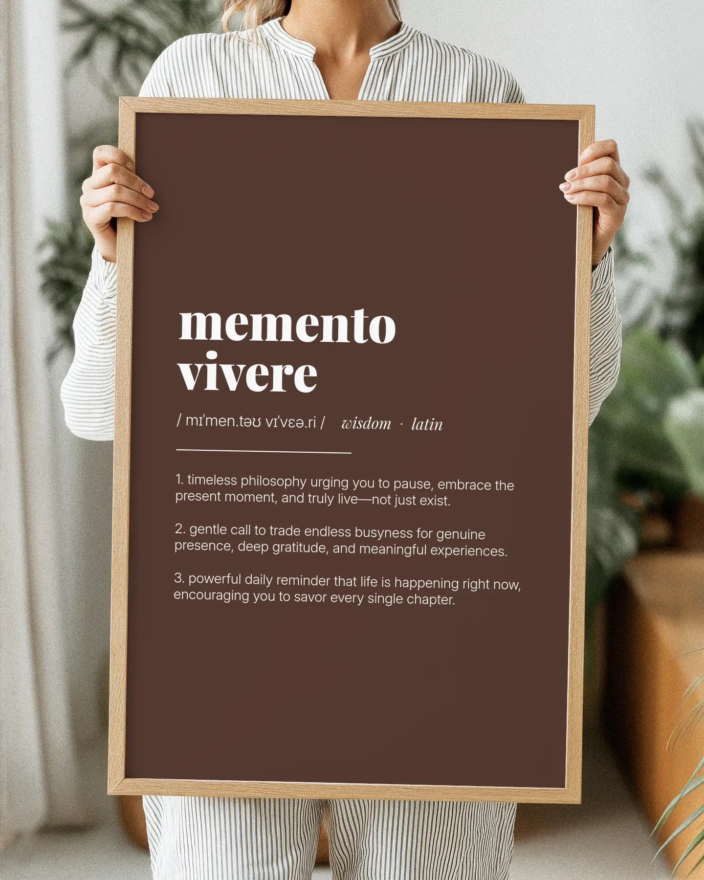 Definition Poster of Memento<br />Vivere on Espresso background