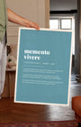 Definition Poster of Memento<br />Vivere on Sea Glass background