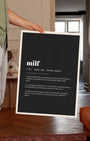 Definition Poster of Milf on Midnight Ink background
