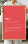Definition Poster of Milf on Strawberry background