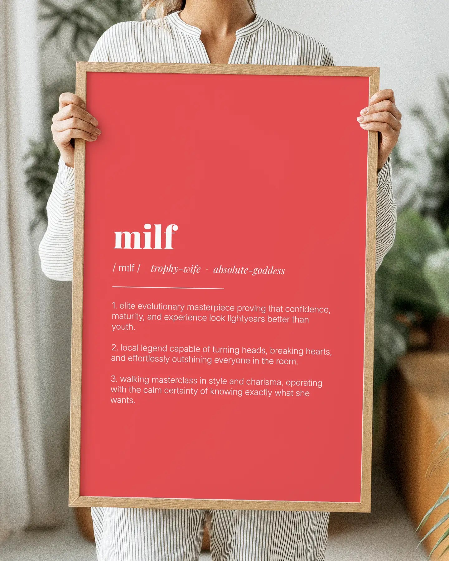 Definition Poster of Milf on Strawberry background