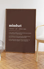 Definition Poster of Mindset on Espresso background