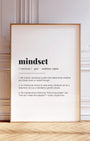 Definition Poster of Mindset on Gallery White background