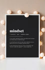 Definition Poster of Mindset on Midnight Ink background