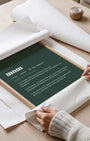 Definition Poster of Mom on Emerald background
