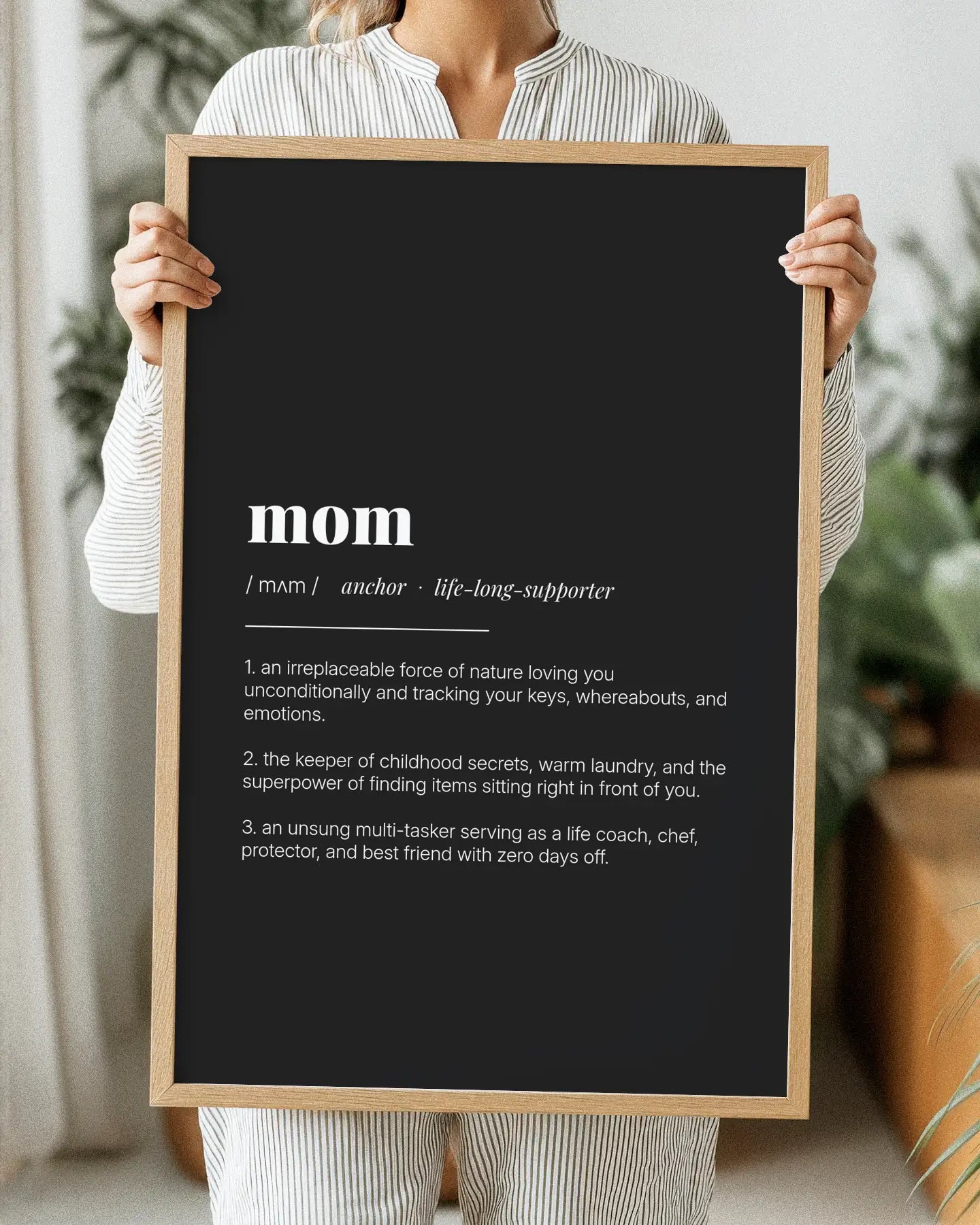 Definition Poster of Mom on Midnight Ink background