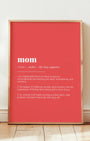 Definition Poster of Mom on Strawberry background