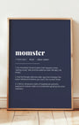 Definition Poster of Momster on Deep Navy background