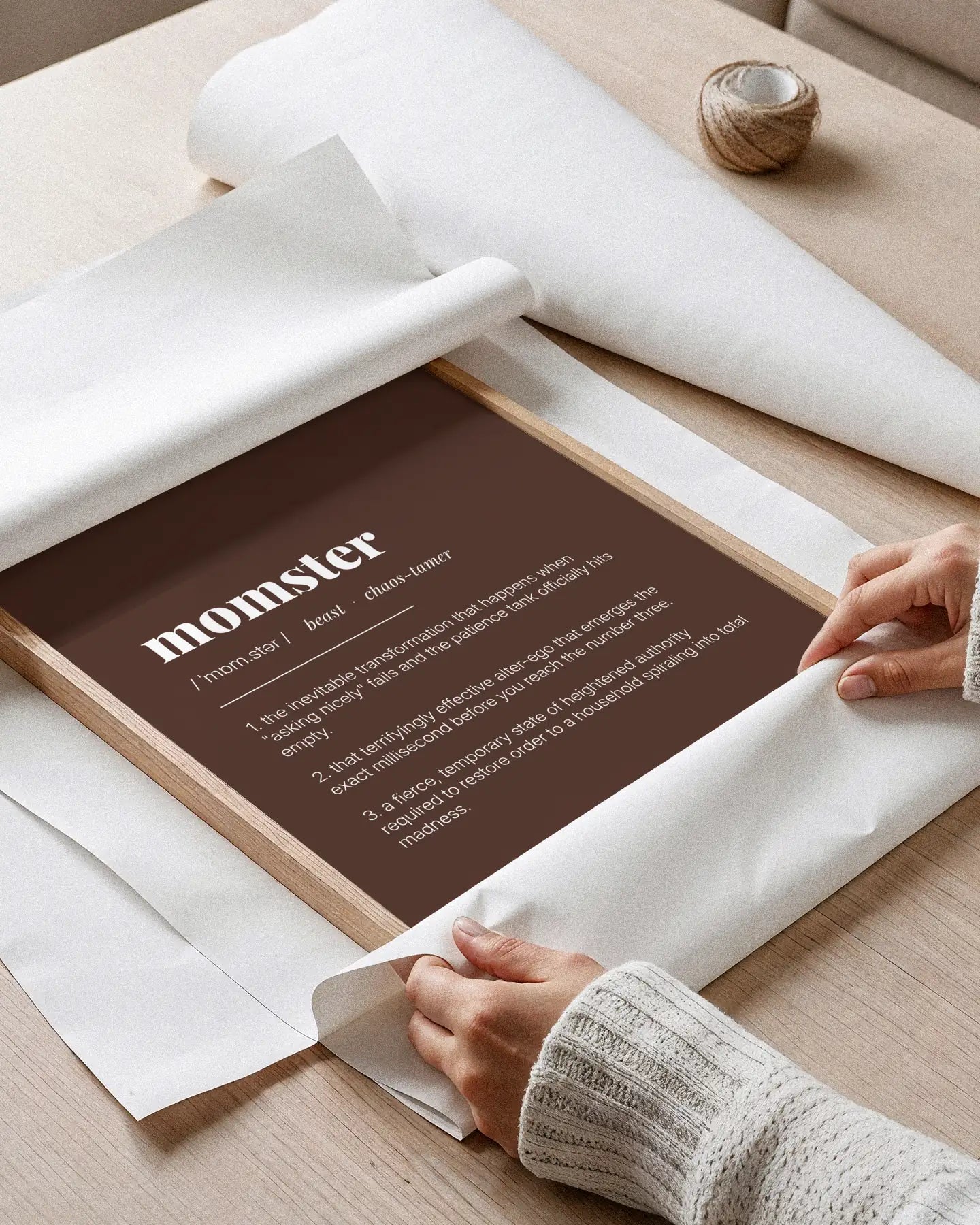 Definition Poster of Momster on Espresso background