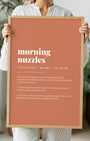 Definition Poster of Morning<br />Nuzzles on Terracotta background