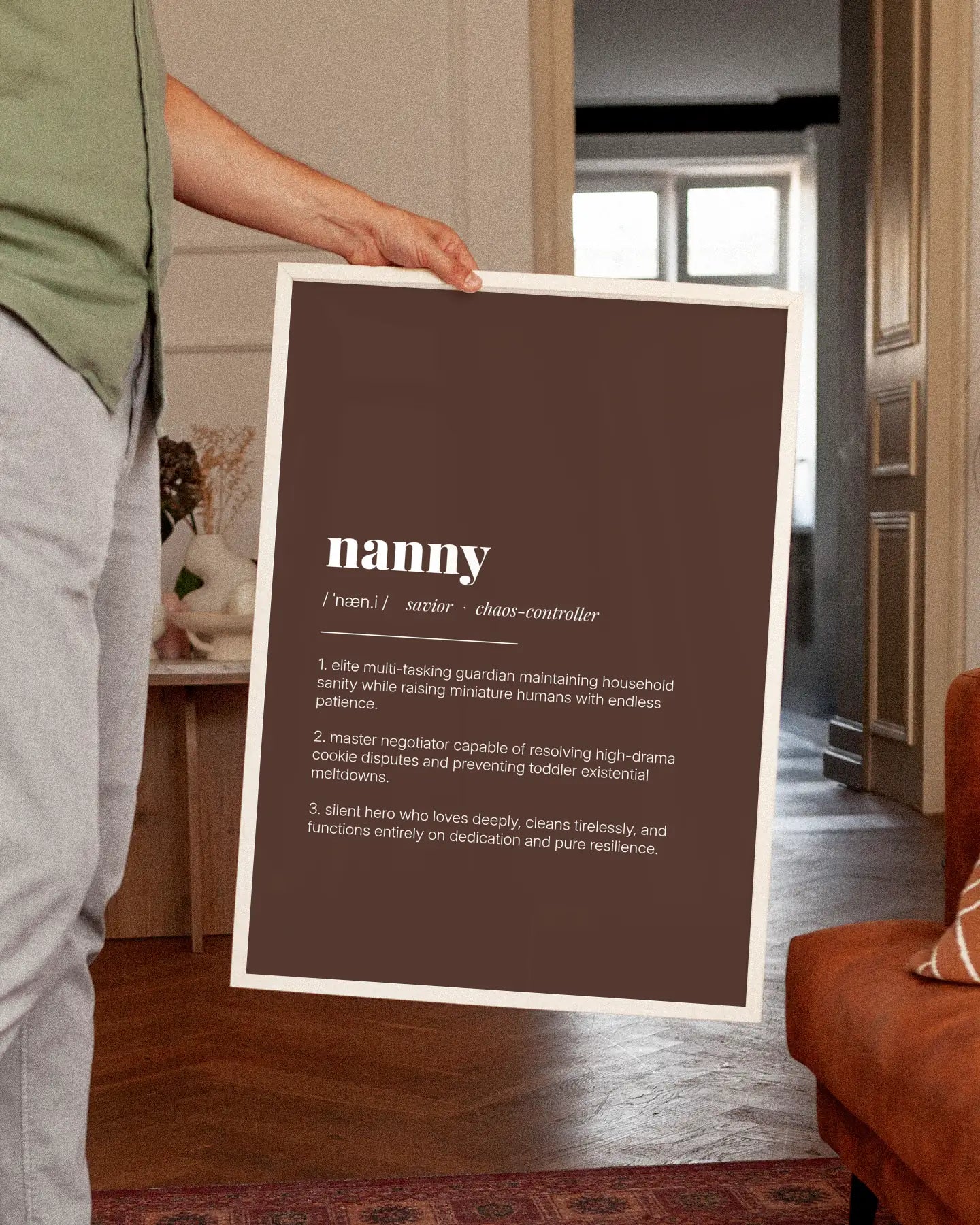 Definition Poster of Nanny on Espresso background