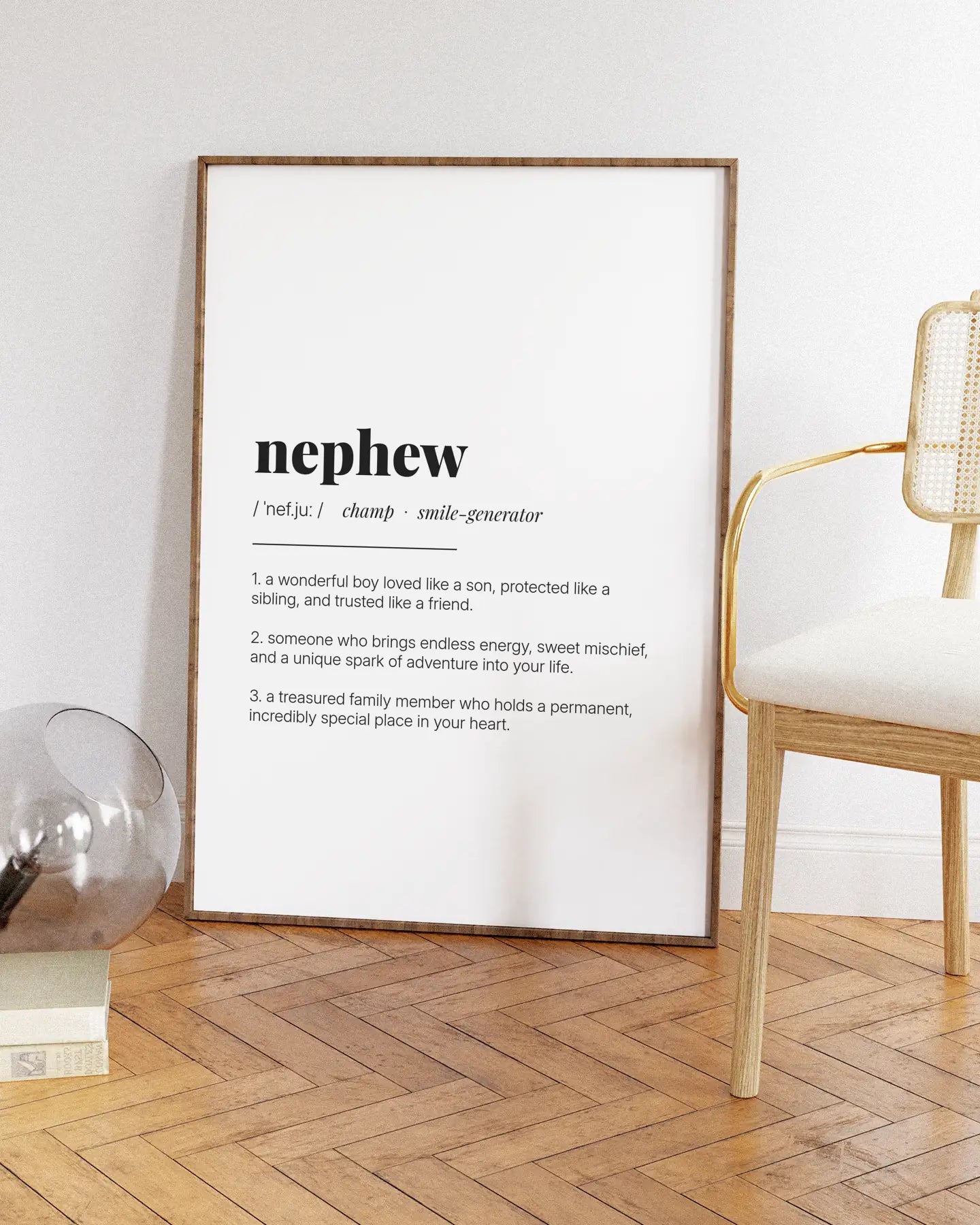 Definition Poster of Nephew on Gallery White background
