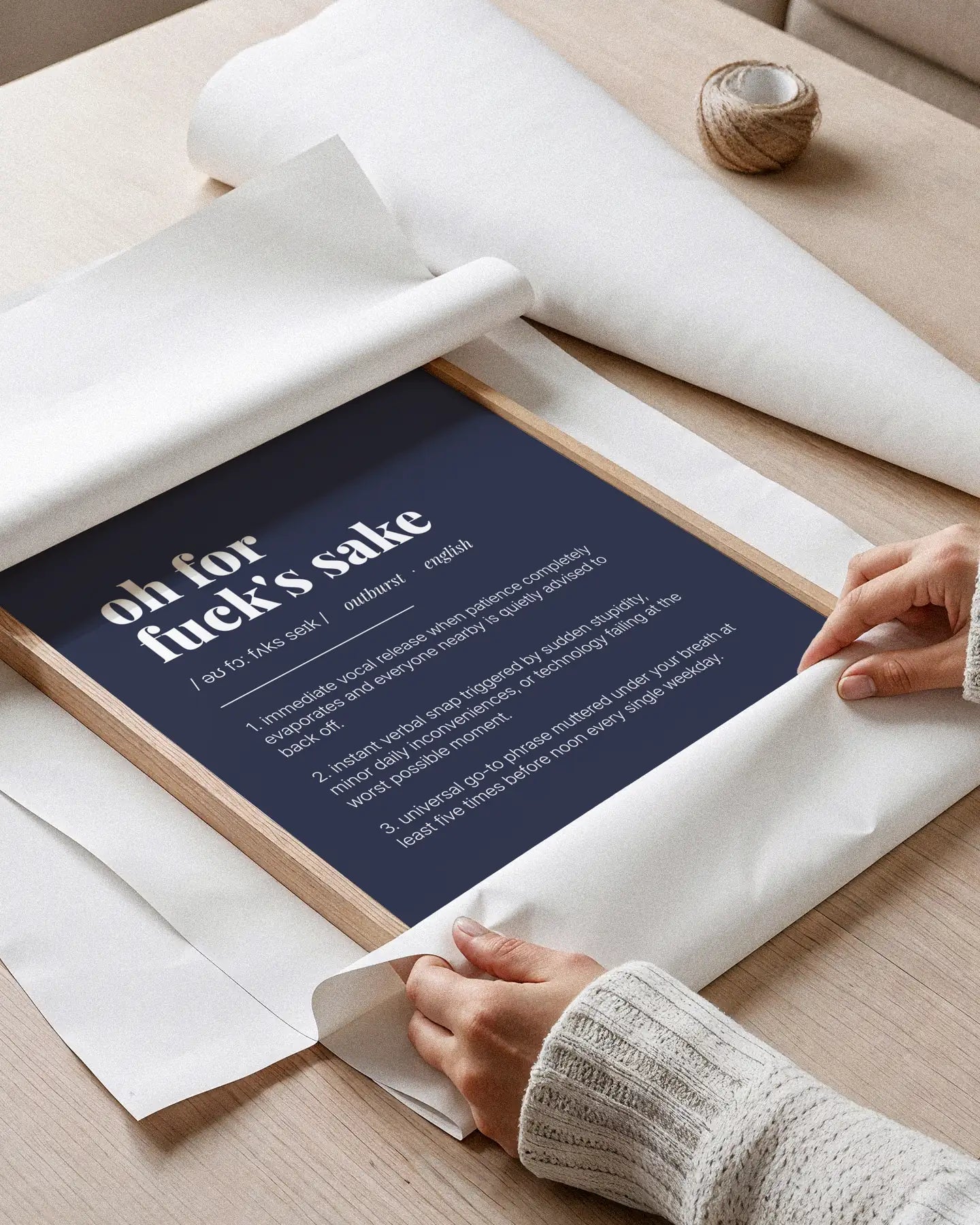 Definition Poster of Oh For<br />Fuck's Sake on Deep Navy background
