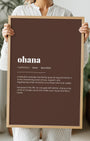 Definition Poster of Ohana on Espresso background