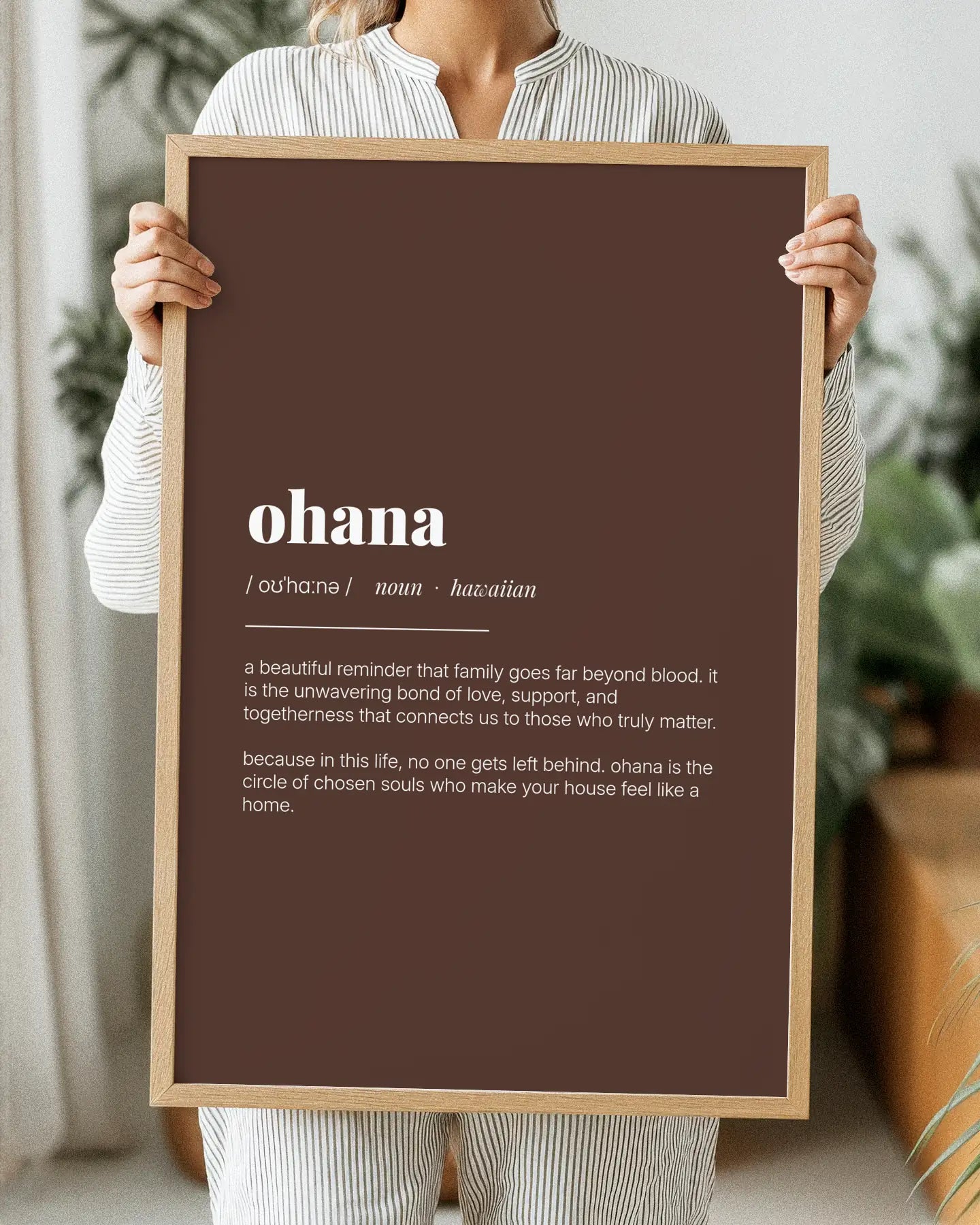 Definition Poster of Ohana on Espresso background