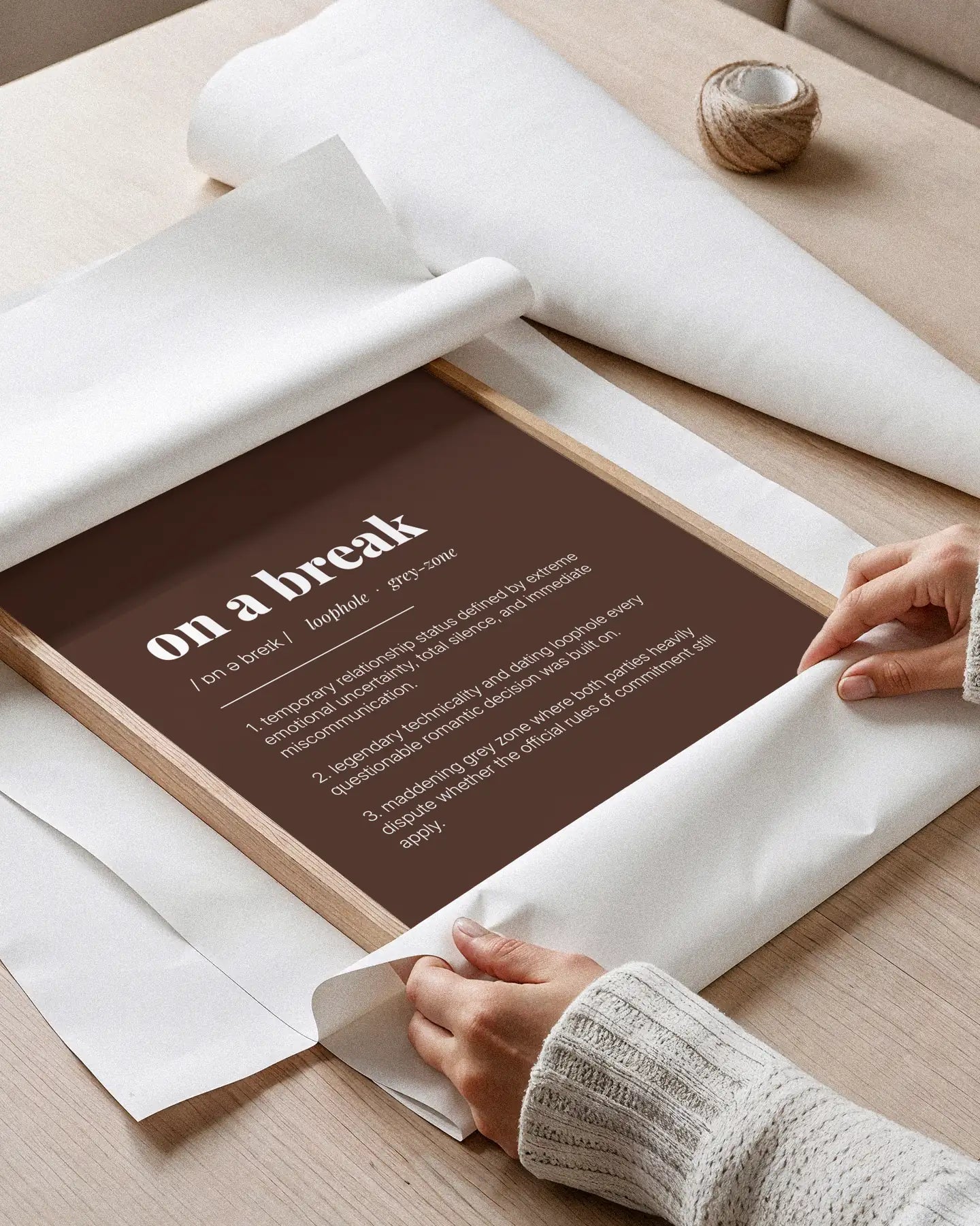 Definition Poster of On A Break on Espresso background