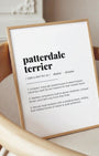 Definition Poster of Patterdale<br />Terrier on Gallery White background
