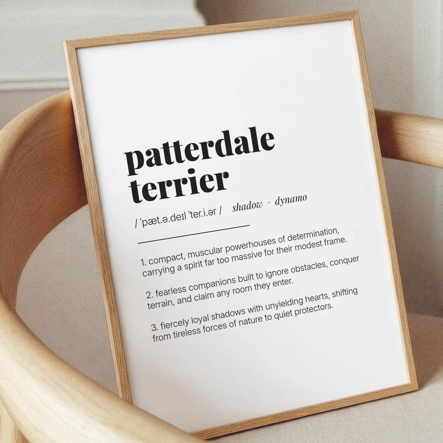 Definition Poster of Patterdale<br />Terrier on Gallery White background