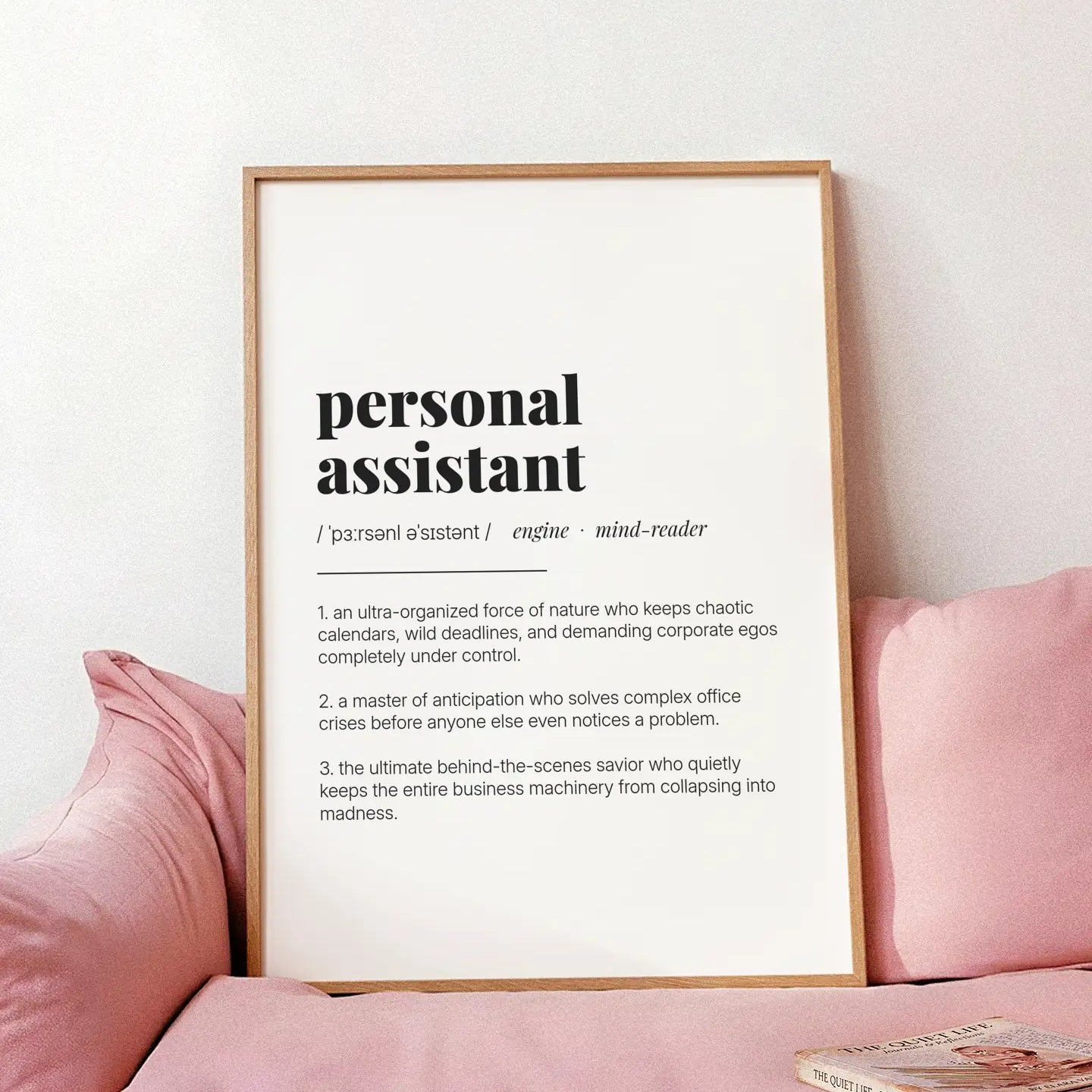 Definition Poster of Personal<br />Assistant on Gallery White background