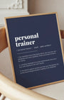 Definition Poster of Personal<br />Trainer on Deep Navy background
