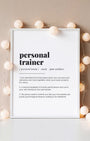 Definition Poster of Personal<br />Trainer on Gallery White background