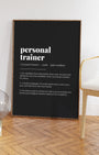 Definition Poster of Personal<br />Trainer on Midnight Ink background