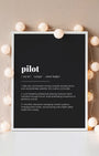 Definition Poster of Pilot on Midnight Ink background