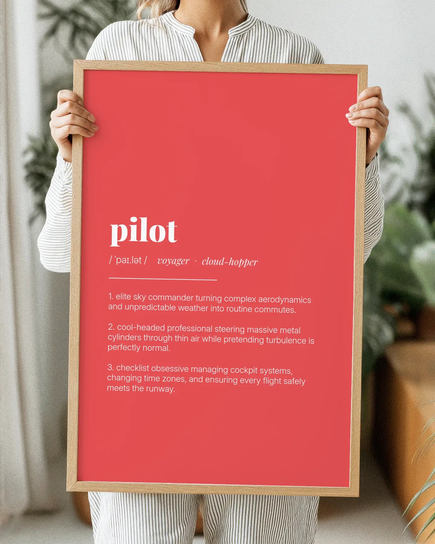Definition Poster of Pilot on Strawberry background